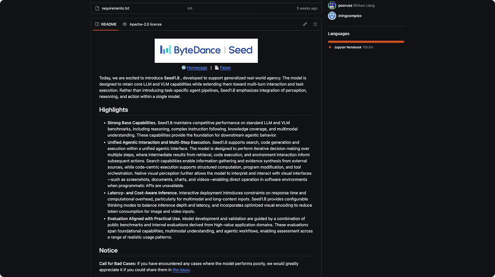 ByteDance Seed1.8